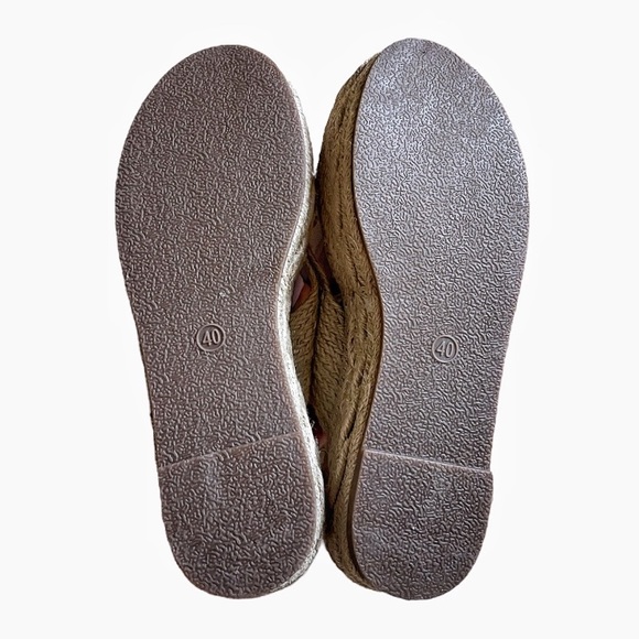 NIB Natural Jute Espadrilles Slides by MTNG SHOES Size 40 - Picture 9 of 9